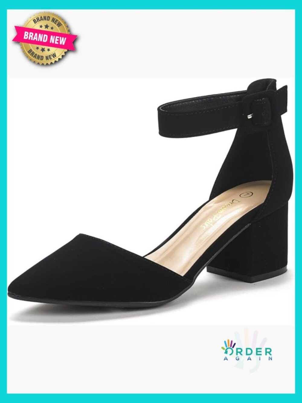 Pointed Toe Block Heel Pumps Chunky Heel Dress Shoes Casual Work Wedding